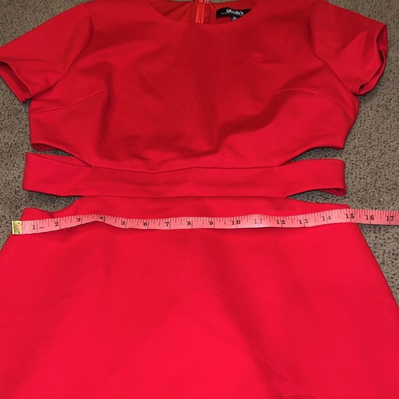Lulus Feeling the Heat Red Cutout BodyCon‎ Dress XL - Picture 5 of 9